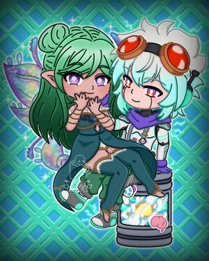 Cyyu & Sylla Chibi Art Cyyu & Sylla Chibi Art